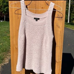Pale pink tank. Great for Fall under jackets or summer. Never worn.
